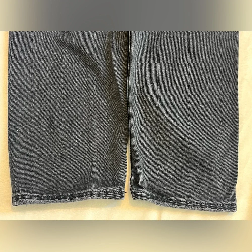 American Eagle Mom Jeans Relaxed Distressed Women’s Black Jeans Size 6 - Picture 12 of 16